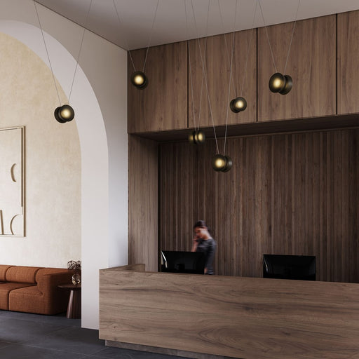 Sonneman Yo Yo 6-Luminaire Configuration Smoke Glass Shade