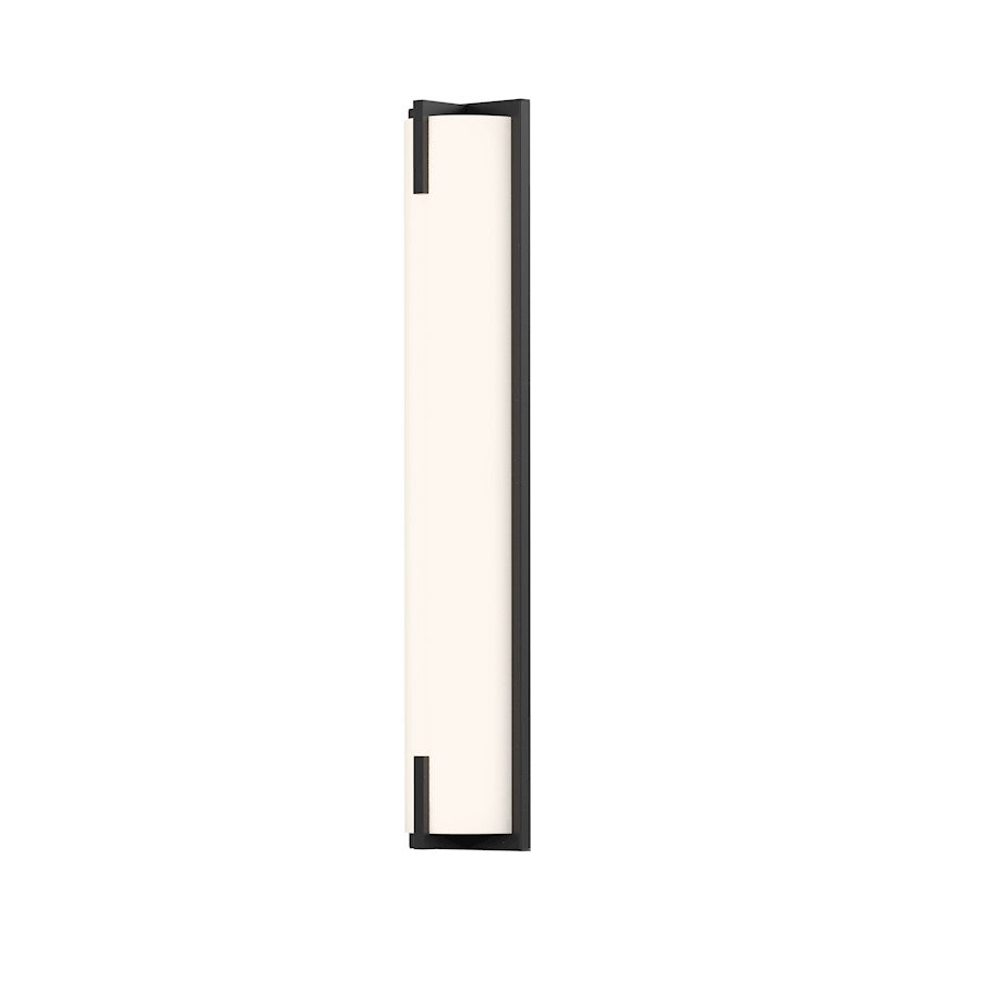 Sonneman New Edge 1 Light 24" LED Wall Sconce, Satin Black - 3797-25