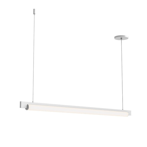 Sonneman Keel 1 Light LED 44" Pendant, Satin White/White - 3826-03-J20