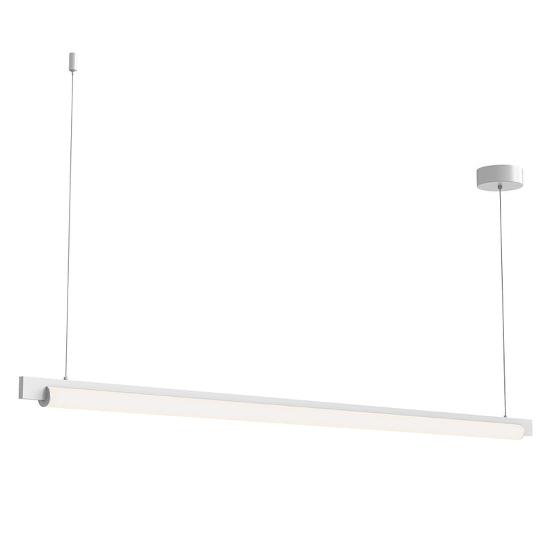 Sonneman Keel 1 Light LED 60" Pendant, Satin White/White - 3828-03-J20