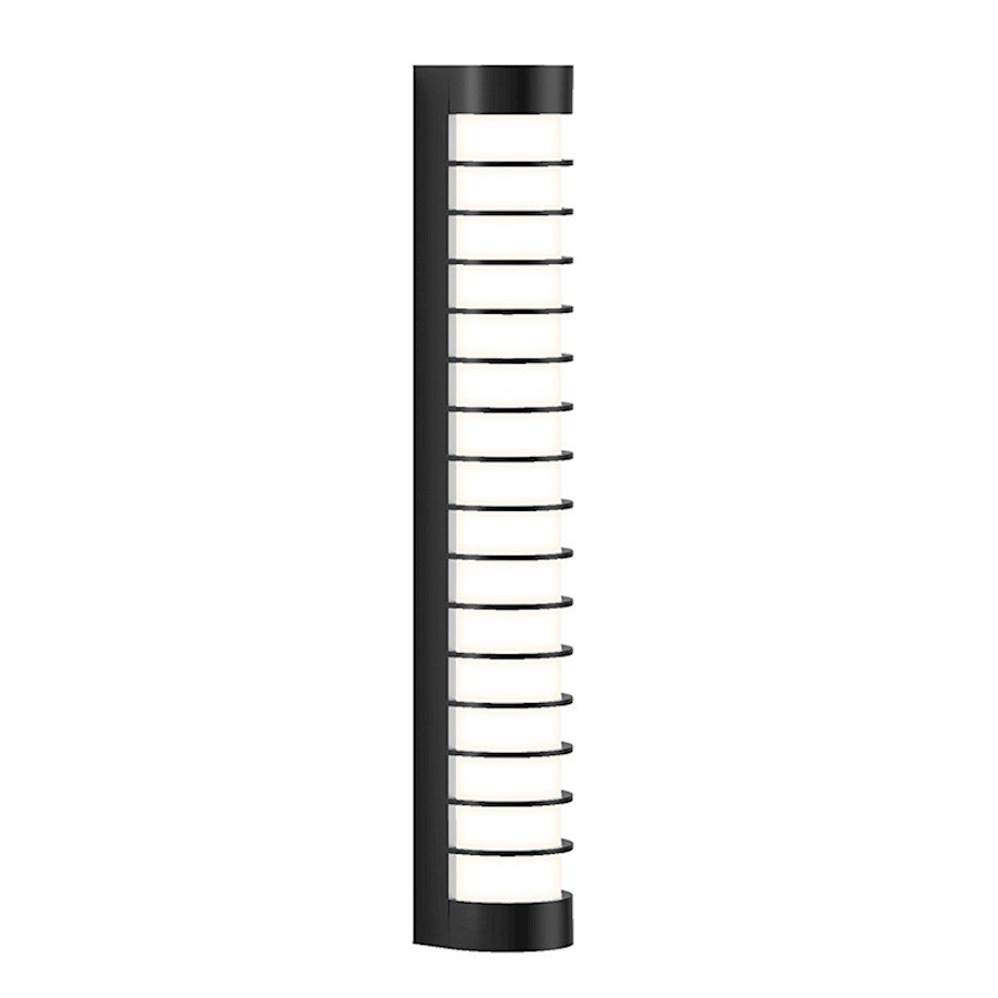 Sonneman Gessato 1 Light LED Bath Bar, Satin Black