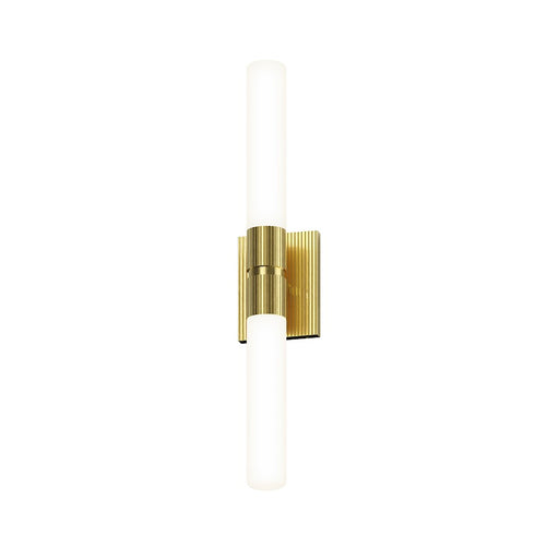 Sonneman Scepter 2 Light 24" Bath Bar/4000K, Brass/White - 3962-38-40