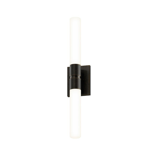 Sonneman Scepter 2 Light 24" Bath Bar/2700K, Black Brass/White - 3962-51-27