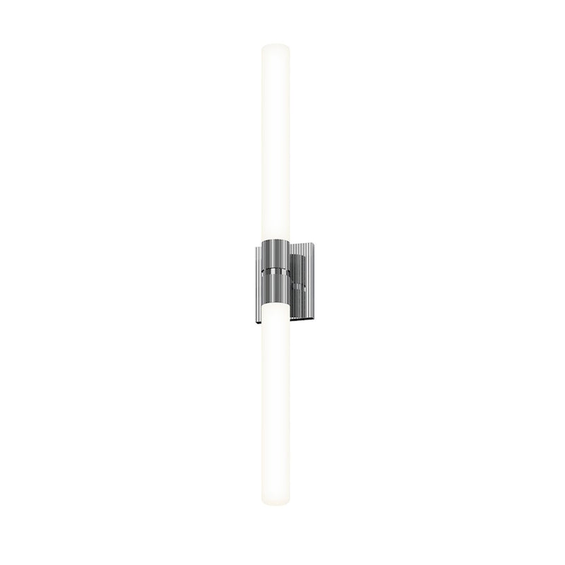 Sonneman Scepter 2 Light 36" Bath Bar/4000K, Polished Chrome/White - 3963-01-40