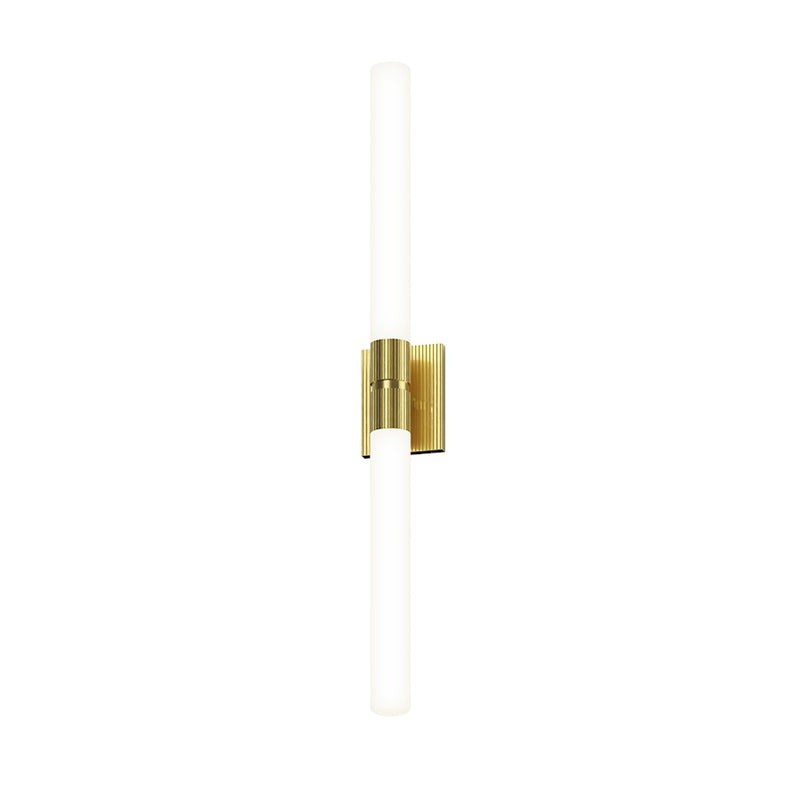 Sonneman Scepter 2 Light 36" Bath Bar/2700K, Brass/White - 3963-38-27