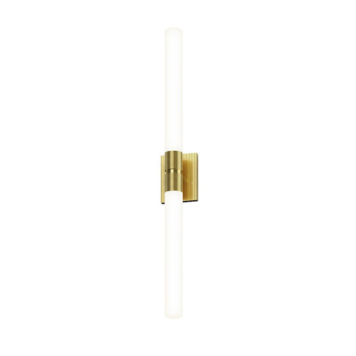 Sonneman Scepter 2 Light 36" Bath Bar/4000K, Brass/White - 3963-38-40