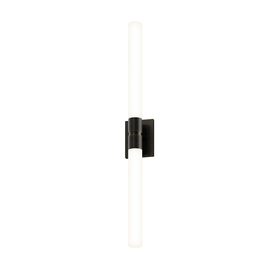 Sonneman Scepter 2 Light 36" Bath Bar/4000K, Black Brass/White - 3963-51-40