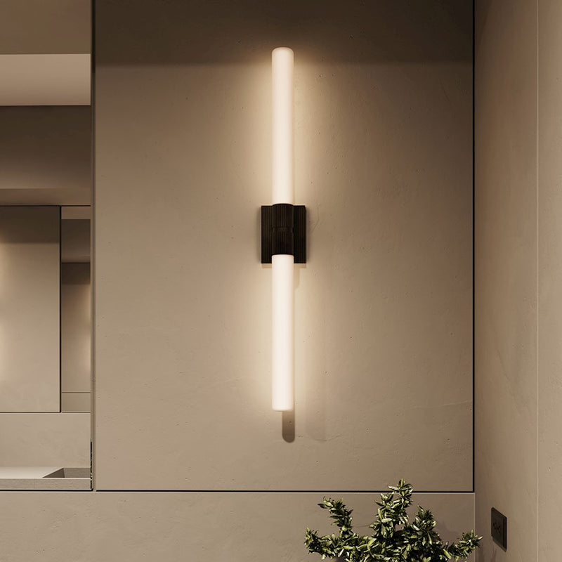 Sonneman Scepter 2 Light 36" Bath Bar/4000K, Black Brass/White