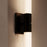 Sonneman Scepter 2 Light 36" Bath Bar, Black Brass/White