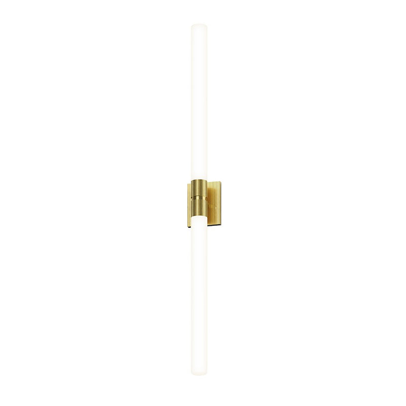 Sonneman Scepter 2 Light 48" Bath Bar, Brass/White - 3964-38