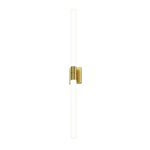 Sonneman Scepter 2 Light 48" Bath Bar/2700K, Brass/White - 3964-38-27