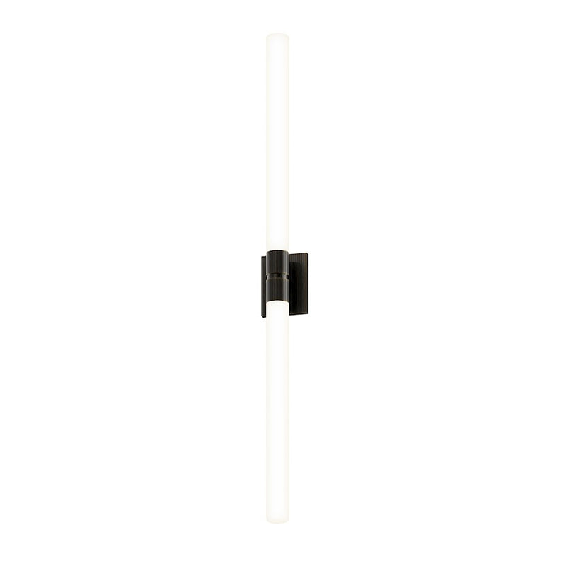 Sonneman Scepter 2 Light 48" Bath Bar/4000K, Black rass/White - 3964-51-40