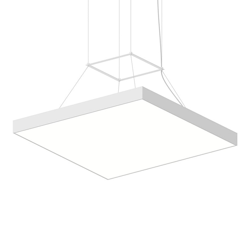 Sonneman Pi 1Lt 30" Square LED Pendant/3000K, Satin White/Satin White - 3974-03