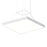 Sonneman Pi 1 Light 30" Square LED Pendant, Satin White/Satin White - 3974-03-35
