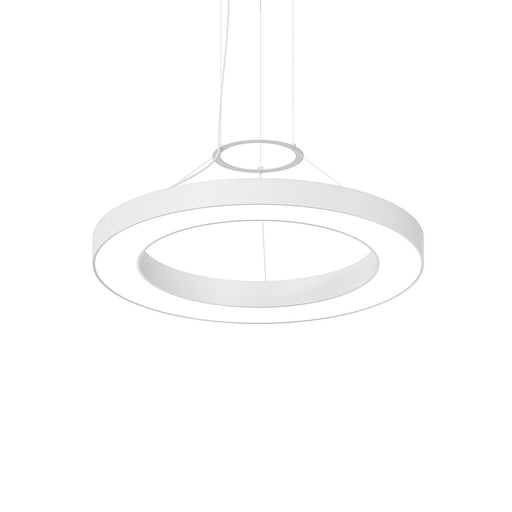 Sonneman Pi 1 Light 30" Round Pendant, Satin White/Satin White - 3982-03