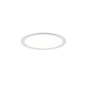 Sonneman Pi 1 Light Round Recessed Mount, Satin White/White - 3997-03