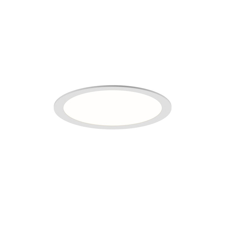 Sonneman Pi 1 Light Round Recessed Mount, Satin White/White - 3997-03