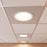 Sonneman Pi 1 Light Round Recessed Mount, Satin White/White