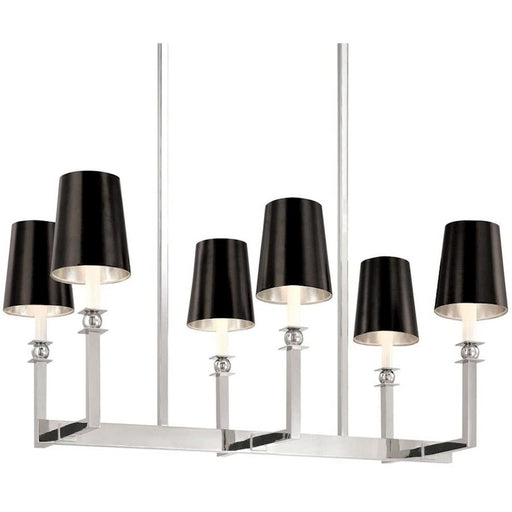 Sonneman Gem 6 Light Rectangle Pendant, Polished Brass - 4456-09W