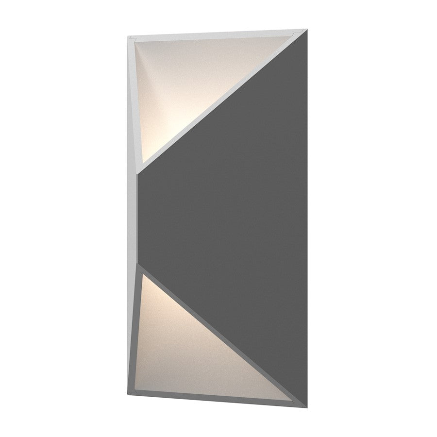 Sonneman Prisma 1 Light LED Wall Sconce, Textured Gray - 7100-74-WL