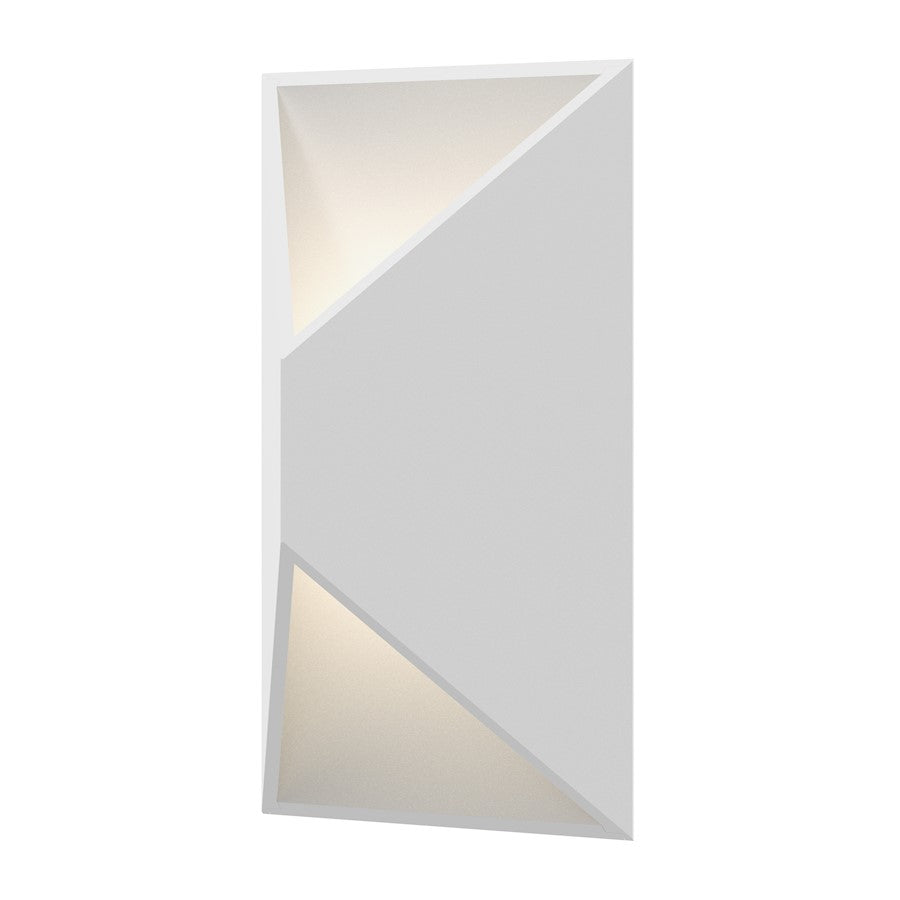 Sonneman Prisma 1 Light LED Wall Sconce, Textured White - 7100-98-WL