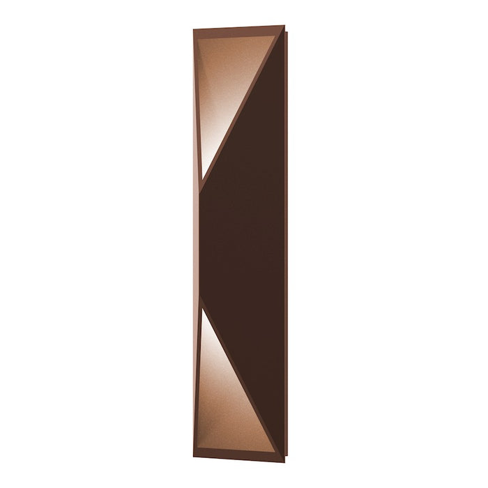 Sonneman Prisma 1 Light Tall LED Wall Sconce, Textured Bronze - 7102-72-WL