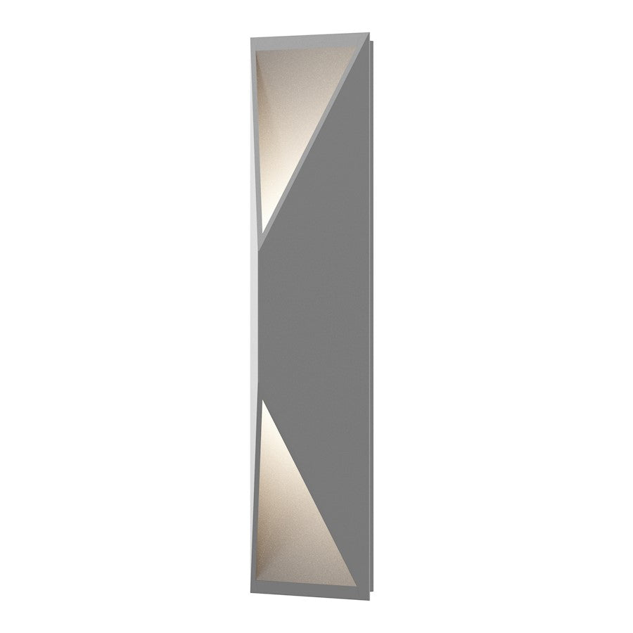 Sonneman Prisma 1 Light Tall LED Wall Sconce, Textured Gray - 7102-74-WL