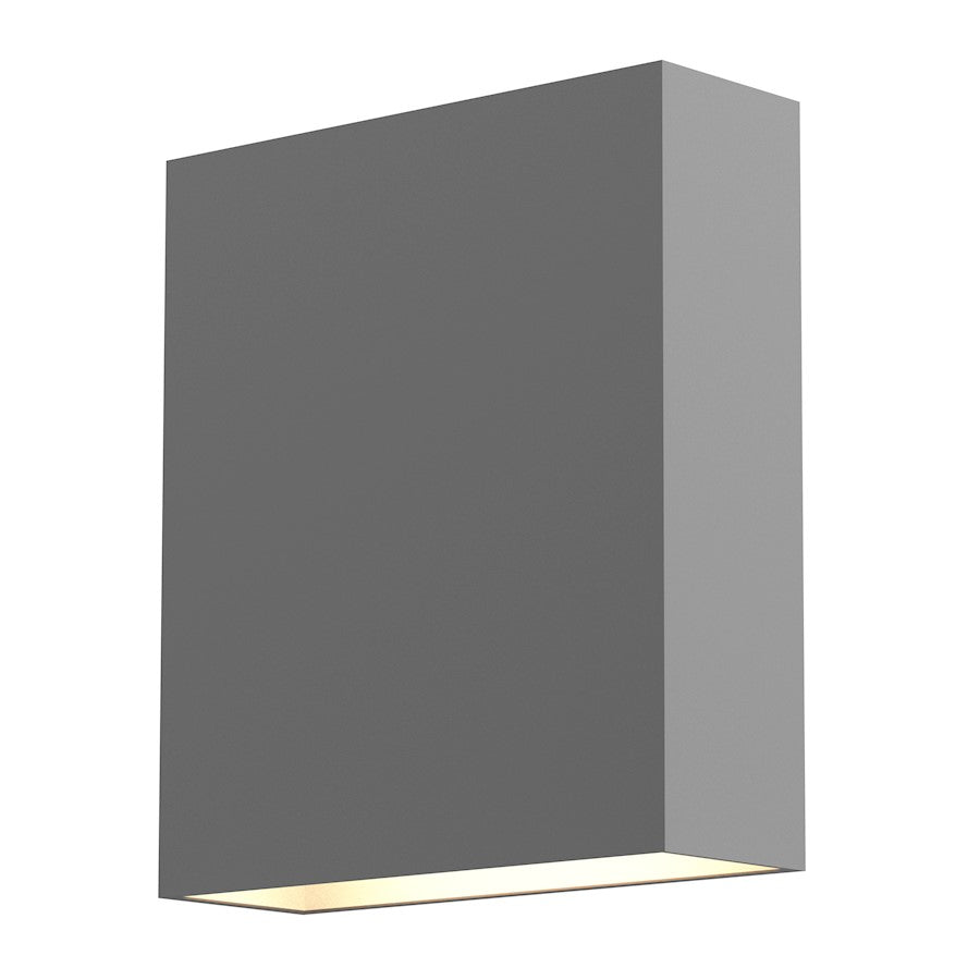 Sonneman Flat Box 1 Light LED Wall Sconce, Textured Gray - 7105-74-WL