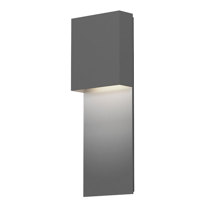 Sonneman Flat Box 1 Light LED Panel Wall Sconce, Textured Gray - 7106-74-WL