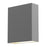 Sonneman Flat Box 1 Light Up/Down LED Wall Sconce, Textured Gray - 7107-74-WL