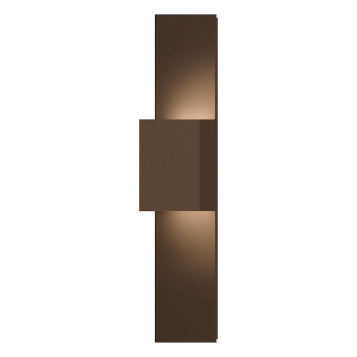 Sonneman Flat Box 1 Light Up/Down LED Panel Wall Sconce, Bronze - 7108-72-WL