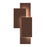 Sonneman Offset Panels 1 Light LED Wall Sconce, Textured Bronze - 7110-72-WL