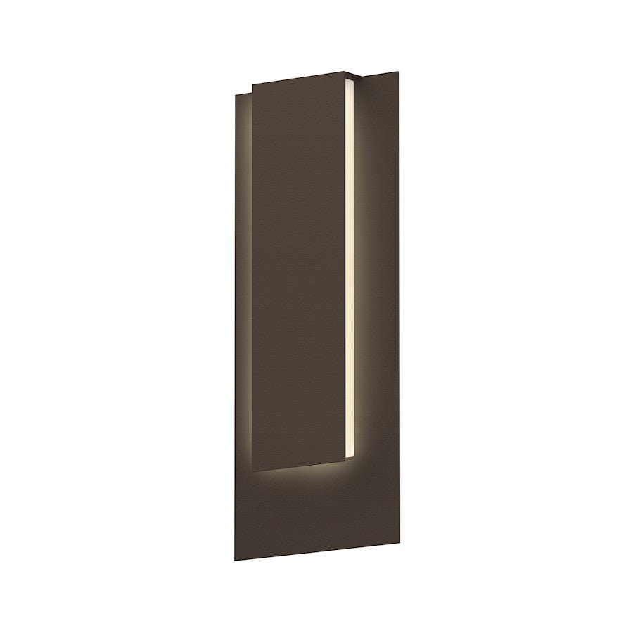 Sonneman Reveal 1 Light Tall LED Wall Sconce, Textured Bronze - 7265-72-WL