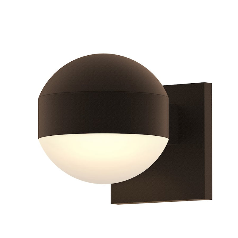 Sonneman Reals 1-Lt 5" Outdoor Downlight LED Sconce, BZ/Dome - 7300-DC-DL-72-WL
