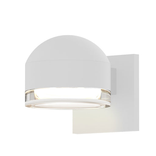 Sonneman Reals 1-Lt 4" Out Downlight LED Sconce, WH/CLR Cyl - 7300-DC-FH-98-WL