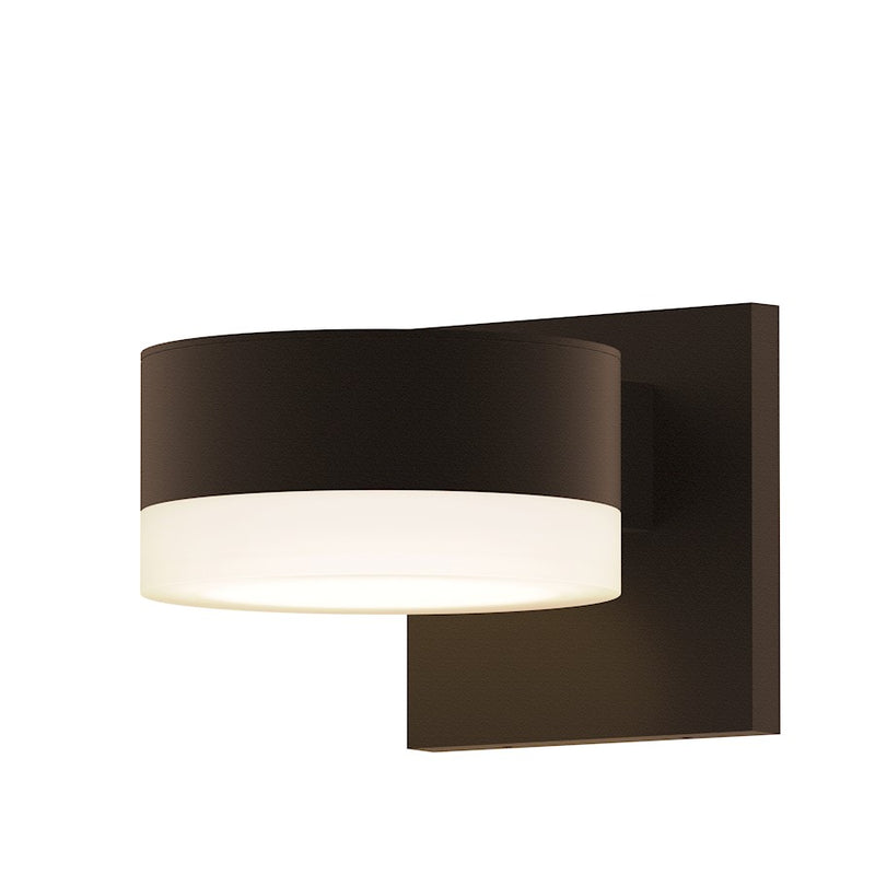 Sonneman Reals 1-Lt 2" Out Downlight LED Sconce, BZ/WH Cyl - 7300-PC-FW-72-WL