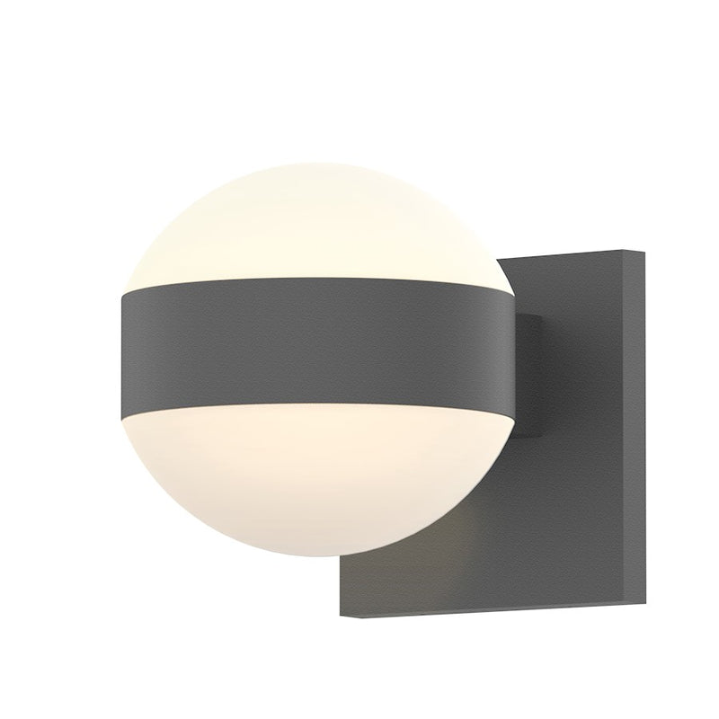 Sonneman Reals 2 Light 5" Up/Down LED Wall Sconce, Gray - 7302-DL-DL-74-WL