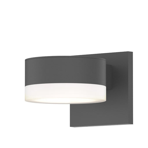 Sonneman Reals 2 Light 2.5" Up/Down LED Sconce, Gray/Frosted - 7302-PL-FW-74-WL