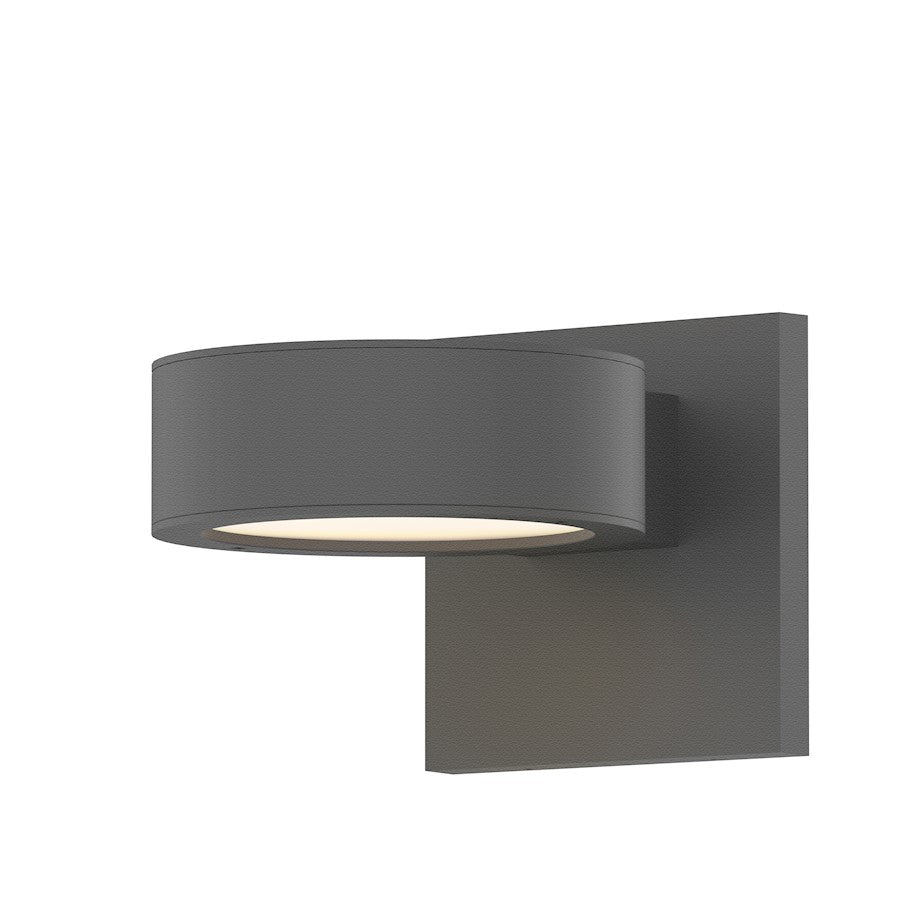 Sonneman Reals 2 Light 1.5" Up/Down LED Wall Sconce, Gray - 7302-PL-PL-74-WL