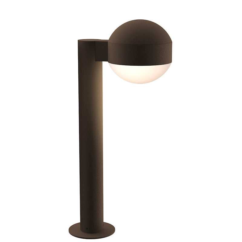 Sonneman Reals 1 Light 17" LED Bollard, Bronze/Dome Lens - 7303-DC-DL-72-WL