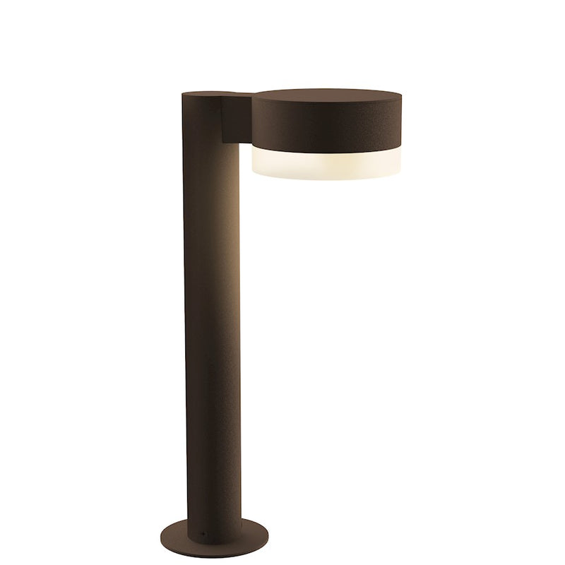 Sonneman Reals 1 Light 16" LED Bollard, BZ/White Cylinder - 7303-PC-FW-72-WL