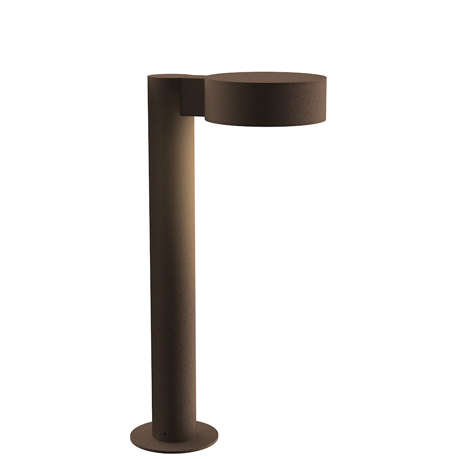 Sonneman Reals 1 Light 16" LED Bollard, Bronze/Plate Lens - 7303-PC-PL-72-WL