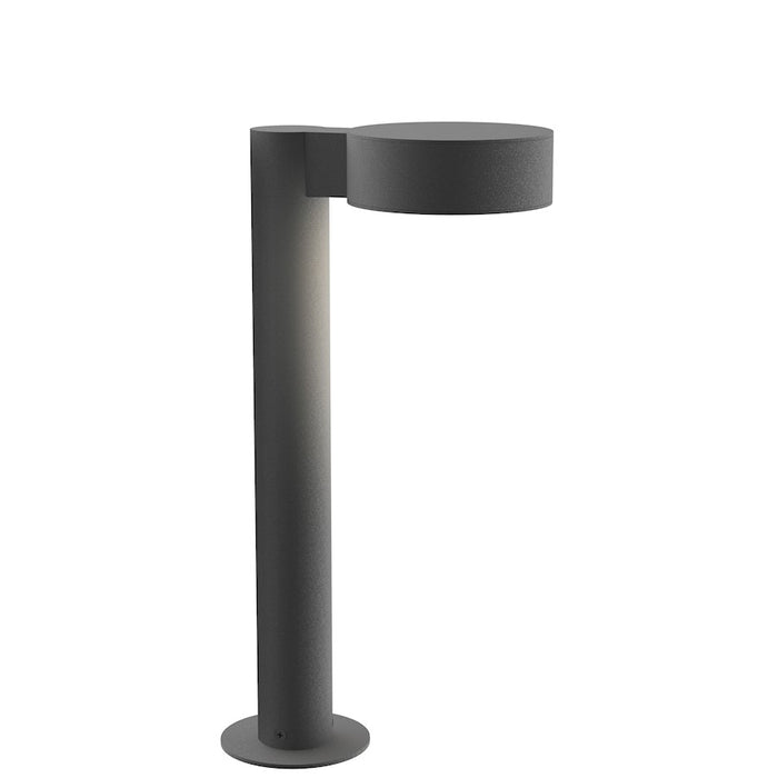 Sonneman Reals 1 Light 16" LED Bollard, Gray/Plate Lens - 7303-PC-PL-74-WL