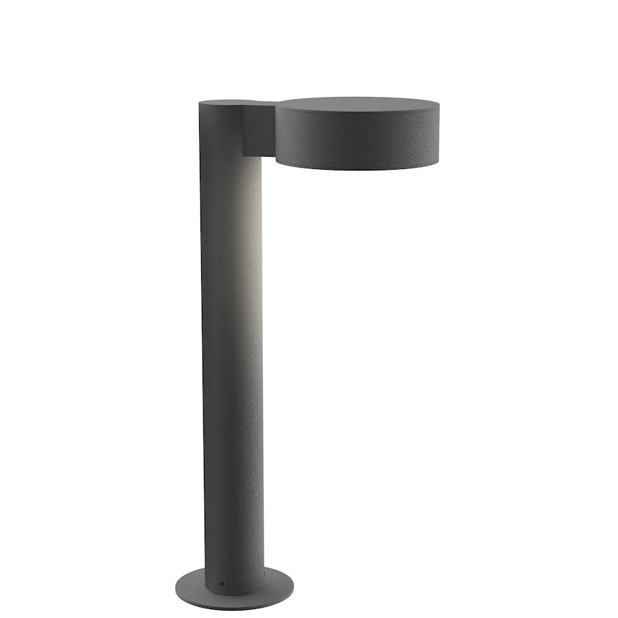 Sonneman Reals 1 Light 16" LED Bollard, Gray/Plate Lens - 7303-PC-PL-74-WL