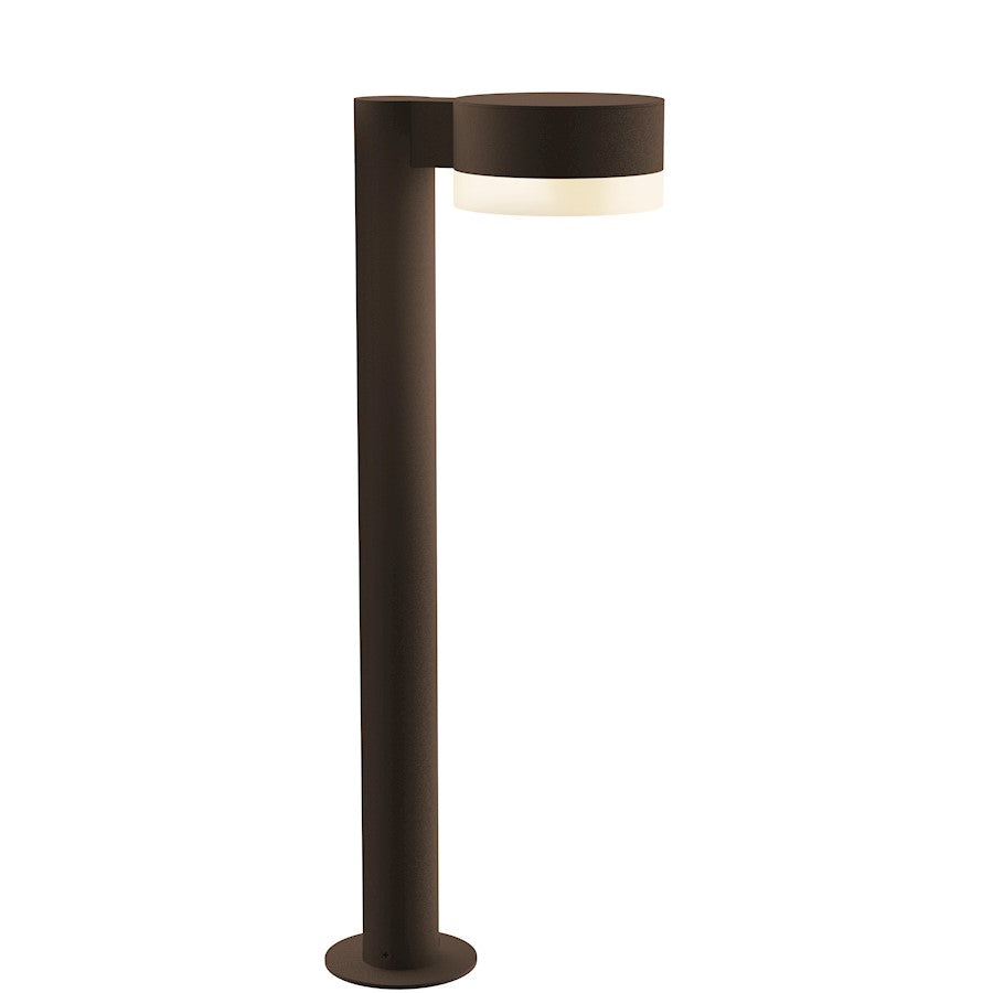 Sonneman Reals 1 Light 22" LED Bollard, BZ/White Cylinder - 7304-PC-FW-72-WL