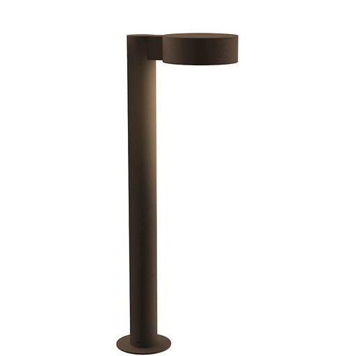 Sonneman Reals 1 Light 22" LED Bollard, Bronze/Plate Lens - 7304-PC-PL-72-WL