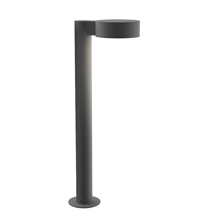 Sonneman Reals 1 Light 22" LED Bollard, Gray/Plate Lens - 7304-PC-PL-74-WL