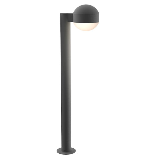 Sonneman Reals 1 Light 29" LED Bollard, Gray/Dome Lens - 7305-DC-DL-74-WL