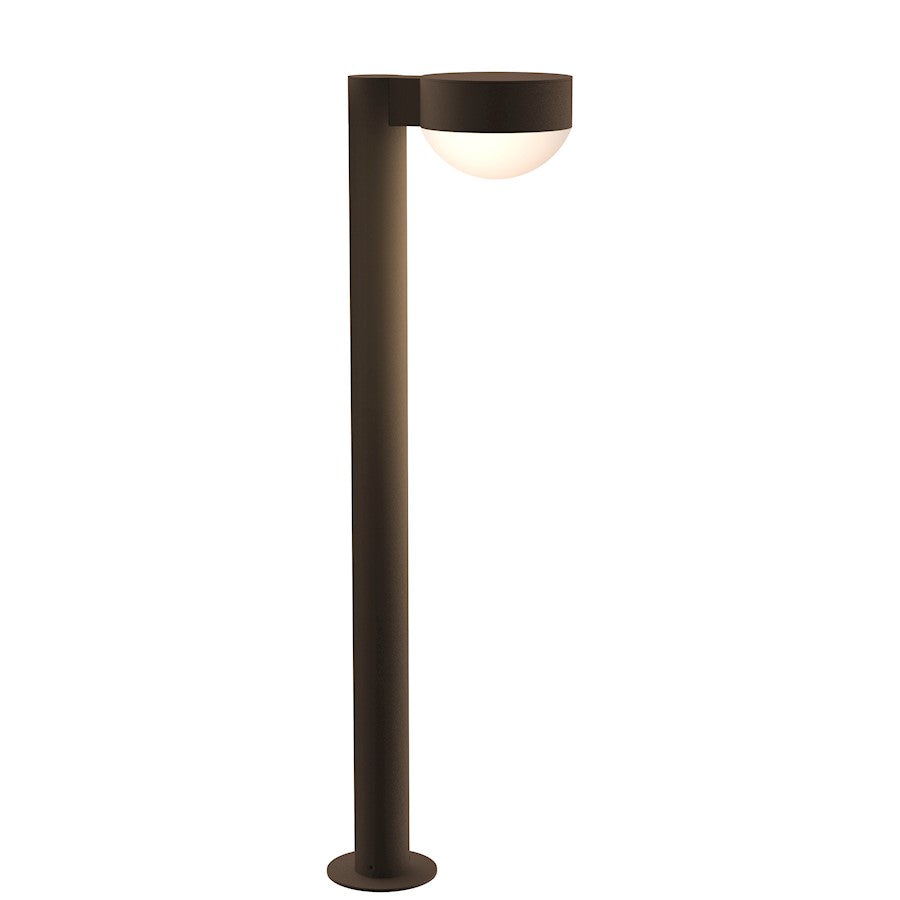 Sonneman Reals 1 Light 28" LED Bollard, Bronze/Dome Lens - 7305-PC-DL-72-WL