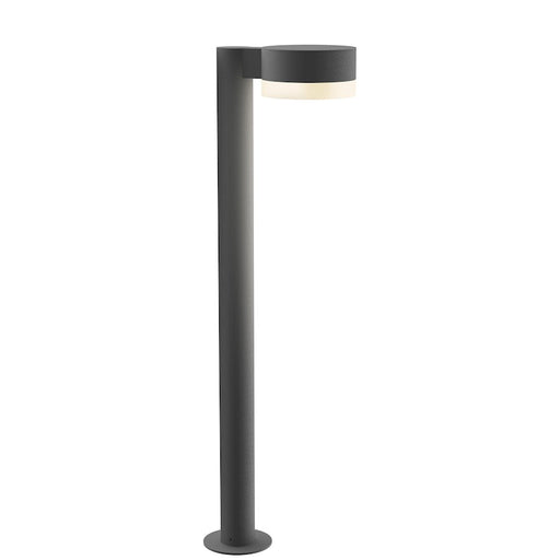 Sonneman Reals 1 Light 28" LED Bollard, Gray/White Cylinder - 7305-PC-FW-74-WL